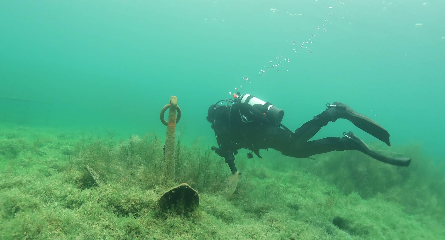 Tauchem im heimischen See